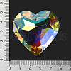 K9 Glass Rhinestone Pendants GLAA-XCP0001-44-3