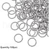 Unicraftale 304 Stainless Steel Jump Rings STAS-UN0001-52P-2