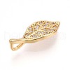 Brass Micro Pave Cubic Zirconia Pendants KK-N261-07G-2