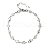 304 Stainless Steel Link Bracelets BJEW-Z132-01P-4