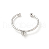 Brass Open Cuff Ring Settings KK-G518-02P-01-2