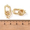 Brass Fold Over Clasps KK-U016-09G-3