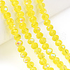 Electroplate Glass Beads Strands EGLA-A034-T10mm-L28-4