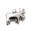 Retro 304 Stainless Steel Pendants STAS-L284-16AS-09-1