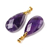 Natural Amethyst Pendants G-L614-D03-G03-2