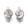 Brass Micro Pave Clear Cubic Zirconia Pendants KK-G436-25P-1
