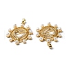 Plastic Imitation Pearl Pendants KK-P235-07G-3