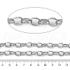 304 Stainless Steel Textured Rolo Chains STAS-P386-08P-2