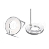 304 Stainless Steel Stud Earring Findings STAS-H104-01S-2