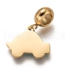 304 Stainless Steel European Dangle Charms STAS-I177-25C-2