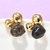 304 Stainless Steel Stud Earrings EJEW-S253-04A-G-3