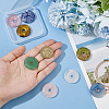 BENECREAT 8Pcs 8 Styles Mixed Gemstones Pendants G-BC0001-55-3