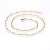 304 Stainless Steel Cable Chains Necklaces X-NJEW-P223-02G-1