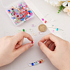 AHADERMAKER 200Pcs 20 Colors Handmade Lampwork Beads LAMP-GA0001-11-3