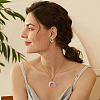FIBLOOM 12Pcs 6 Style Stainless Steel Hoop Earrings for Women EJEW-FI0002-08-6