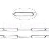 304 Stainless Steel Paperclip Chains CHS-F011-03A-P-1
