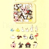 60Pcs 15 Styles Alloy Enamel Pendants FIND-FS0002-77-7