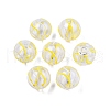 Transparent Glass Enamel Beads GLAA-G084-01B-3
