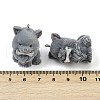 Flocky Resin Pendants FIND-A052-07D-3