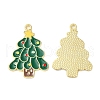 Christmas Alloy Enamel Pendants ENAM-D050-13B-01G-1