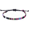 Adjustable Bohemian Style Cotton & Linen Cord Braided Bracelets for Friendship OB0004-13-1