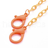 Personalized ABS Plastic Cable Chain Necklaces NJEW-JN03254-01-2