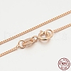 925 Sterling Silver Curb Chain Necklaces STER-M086-11A-3
