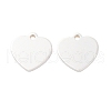 925 Sterling Silver Blank Heart Charms STER-F057-03S-01-1