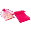 100Pcs Rectangle Organza DIY Craft Drawstring Bags PW-WG69155-20-1