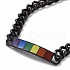 Rainbow Pride Bracelet BJEW-F419-12B-EB-2