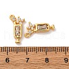 Brass Micro Pave Cubic Zirconia Pendants KK-K382-28G-03-3