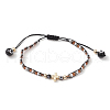 Glass Seed Beaded Braided Beads Bracelets for Women BJEW-MZ00122-05-2