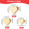 15Pcs 3 Styles Brass Beads KK-LP0002-02-2