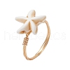 Synthetic Turquoise Finger Rings RJEW-JR00878-02-2