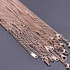 Stainless Steel 3mm Curb Chain Necklaces OT4459-3-1