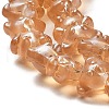Electroplate Glass Beads Strands EGLA-Q127-01M-3