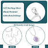 BENECREAT 1Pc 925 Sterling Silver Blank Pendant Cabochon Settings STER-BC0002-44P-4