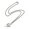 201 Stainless Steel Necklaces NJEW-Q336-01J-P-2