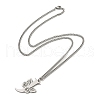 201 Stainless Steel Necklace NJEW-Q336-01J-P-1