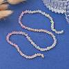 Transparent Baking Paint Glass Bead Strands GLAA-YW0003-17A-2