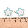 Light Gold Plated Alloy Enamel Pendants PALLOY-N176-28A-RS-3