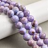 Natural Striped Stone Beads Strands G-D315-A01-02-8mm-1