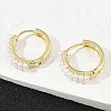 Brass ABS Imitation Pearl Hoop Earrings EJEW-M082-04G-4