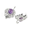 Natural Amethyst Pendants G-L623-04P-06-2