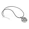 Alloy Pendant Necklaces NJEW-S381-008-2