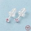 Cubic Zirconia Diamond Stud Earrings STER-M105-01A-S-5