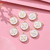 Golden Plated Alloy Charms X-ENAM-S118-01N-5