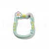 Spray Painted Alloy Spring Gate Ring FIND-Z040-01-2
