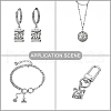 50Pcs 10 Styles Tibetan Style Zinc Alloy Bag Pendants TIBEP-CJ0003-30-6