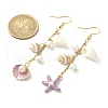 Alloy Enamel Starfish Dangle Earrings EJEW-JE05560-02-3